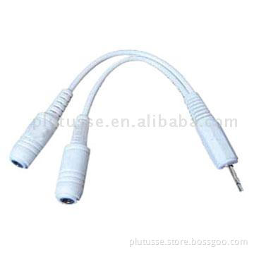 Audio Splitter Cables for iPod, MP3 Player